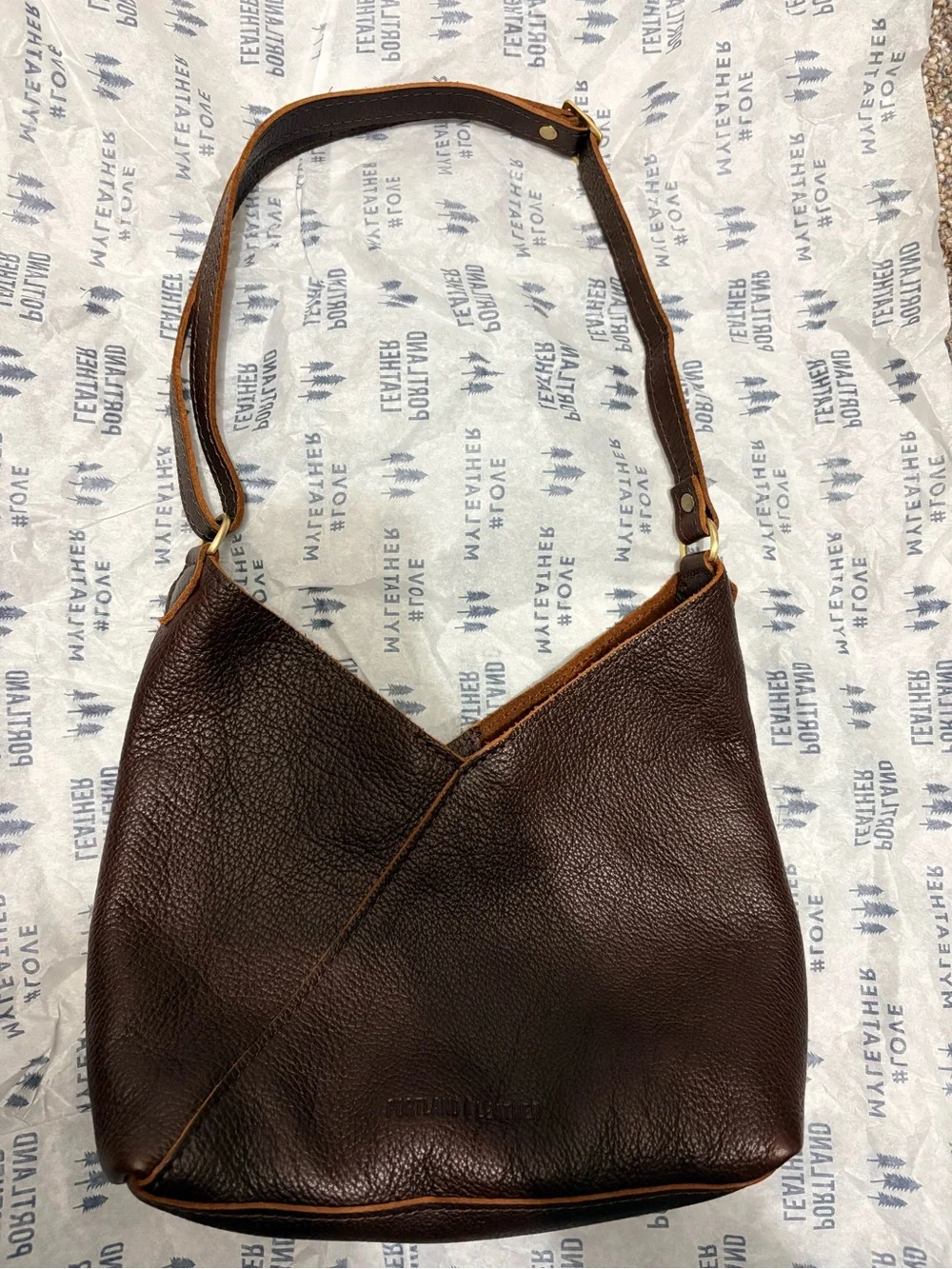 Portland Leather Goods Small Naomi in Cold Brew